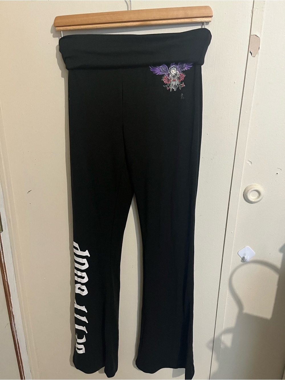 Betty Boop flare fold over pants